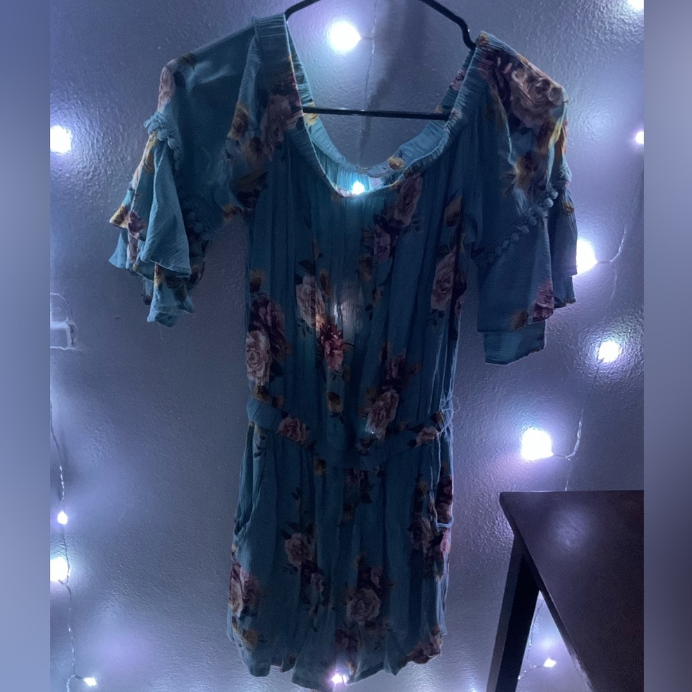 floral off shoulder dress